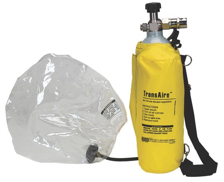 MSA TRANSAIRE 5 MIN ESCAPE RESPIRATOR - Lysol Disinfectant Spray